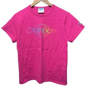 vintage 90s 2000s Y2K champion rainbow logo front graphic retro T-shirt tee top